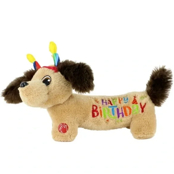 🆕 Way to Celebrate 13.5in Plush Animated Singing Puppy - Picture 1 of 5